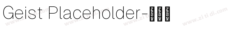Geist Placeholder字体转换